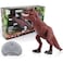 Fitto Remote Control Walking Dinosaur Toys Dinosaur Robot, With Glowing Eyes and Roaring Sound Realistic T-Rex Dinosaur Toy Figure for Kids Brown