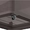 Cosmoplast Cedargrain 5 Tiers Storage Cabinet With Drawers And Wheels Dark Brown 50x40x114cm