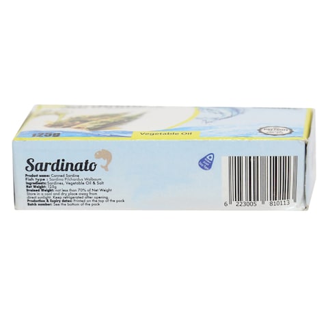 Sardinato Moroccan Sardines In Vegetable Oil 125g