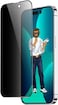 Green Lion 9H Hardness Steve Privacy Anti-Peeping Curved Full Glass, Blocked Side Viewing, Anti-Fingerprint, Grease Protection Compatible With iPhone 14 Pro Max (6.7"))