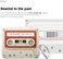 elago Casette Tape Hang for Samsung Galaxy Buds 3/3 Pro case cover with carabiner - Classic White Red