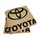 Combo Offer - Buy TOYOTA Car Seat Cover 2 Pcs, Dust Dirt Protection Cover Beige + TOYOTA Car Windshield Sunshade