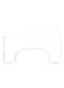 Generic Modern Adult Toilet Stool White 44.5 X 28Centimeter