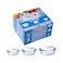 Pyrex Essentials Round Casserole Set With Lid Clear 2.3L+1.6L+1L 3 PCS