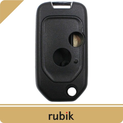 Rubik 2 Buttons Modified Car Remote Key Case Uncut Flip Key Blade Fob Shell Case For Honda Accord Civic CR-V Fit Jazz Insight Odyssey Pilot