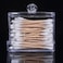 Generic-New Acrylic Cotton Swabs Storage Holder Box Transparent Makeup Case Cosmetic Container