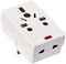 ABBASALI 03 Way Adapter with Square-Pin, Universal Socket with Light And 13A Fuse. Travel Adaptor for KSA/UAE/UK/HK, AC Power Plug for US/AU/JP/CN, 3 Pin plug adapter.