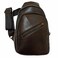 Genuine Leather Chest Bag Casual Crossbody Bag Brown