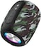 Powerology Speaker Waterproof IPX5, Music System With Bluetooth, Built-In FM And 5 Hours Play Time - Powerology Ghost Wireless Speakers For Phone/Laptops - (Camo)