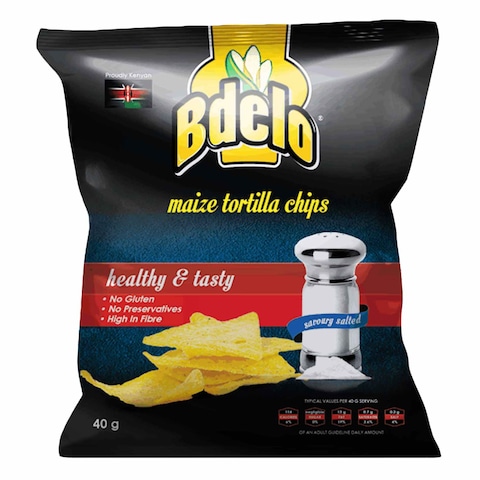 Bdelo Maize Tortilla Salt Chips 40G