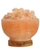 Geohoney Himalayan Salt Fire Bowl Lamp With Chunks