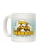 muGGyz Warning May Spontaneously Talk About Dogs Printed Coffee Mug White/Black 325ml