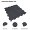 YALLA HomeGym 10MM Black Rubber Heavy-Duty Floor Exercise Mat Rubber Interlocking Floor Tiles 1 Squared Meter (Black)