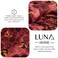Luna Home Single Size 4 Pieces, Maroon Marble Design Duvet Cover Set