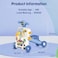 Teknum 5 - IN - 1 Baby Walker / Learning Table Mode / Game Panel Mode / Scooter Mode / Roller Coaster Mode with Musical keyboard - Blue