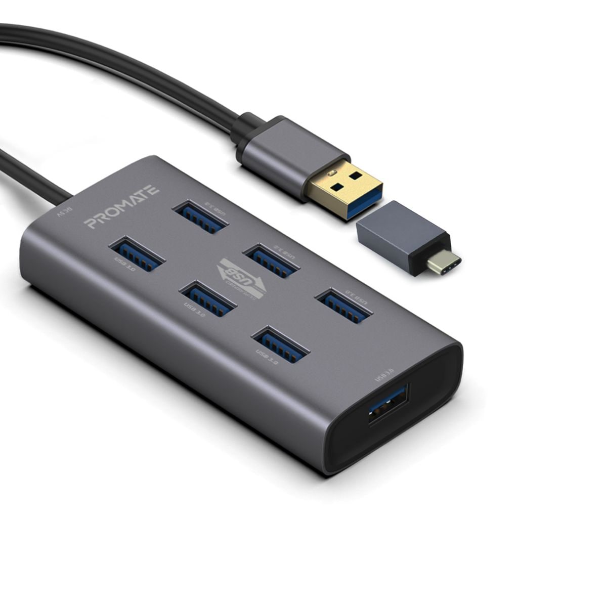 promate Promate 7 Port Usb 3 0 Hub 5 GBPS