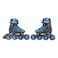 Roces Jokey In Line Skates Black and Astro Blue