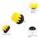 3 Pcs Electric Scrubber Brush Drill Brush Kit Plastic Round Cleaning Brush For Carpet Glass Car Tires Nylon Brushes 2/3.5/4'Kitchen Tools Dust Removal