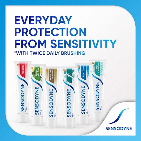 Sensodyne Herbal Toothpaste For Sensitive Teeth Herbal Multi Care With Extracts Of Eucalyptus 100g