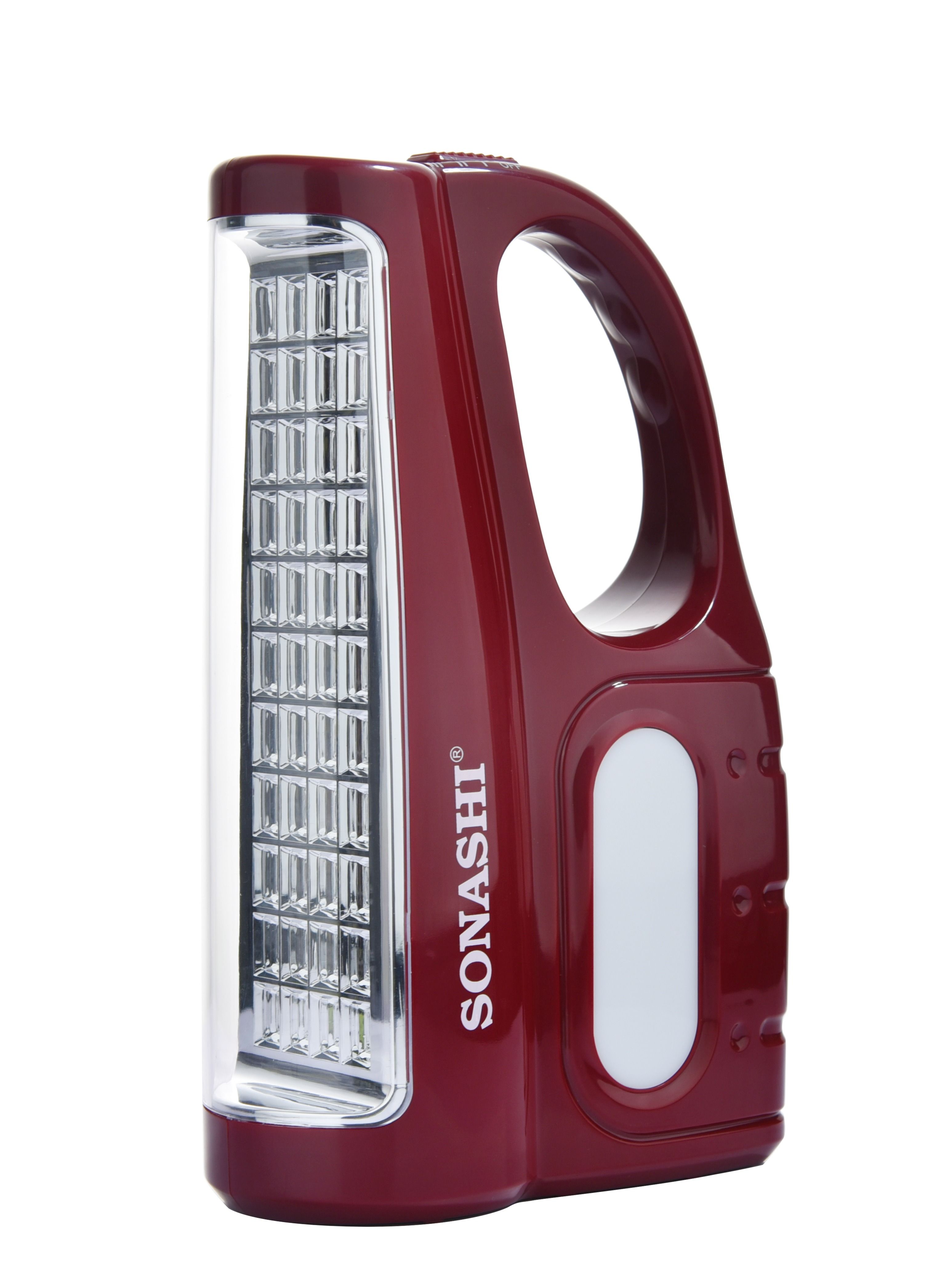 Buy Sonashi Rechargeable LED Lantern SEL-720N Red Online | Carrefour UAE