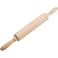 ECVV Wood Rolling Pin for Baking -15 Inch Professional Dough Roller with Handle, Essential Wooden Tool for Making Cookie   Pasta   Fondant   Pizza   Pastry   Tortilla   Pie   Bread   ect.