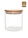 Marrkhor Glass Storage Jar Clear/Brown 1L