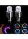 Bluelans - 2-Piece LED Lamp Flash Wheel Valve Cap Light For Bicycle Set 3.8centimeter