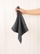 4-Piece 30x30 cm washcloths Luxury Hotel Quality 600 GSM 100% Genuine Combed Cotton, Super Soft &amp; Absorbent - Dark Grey