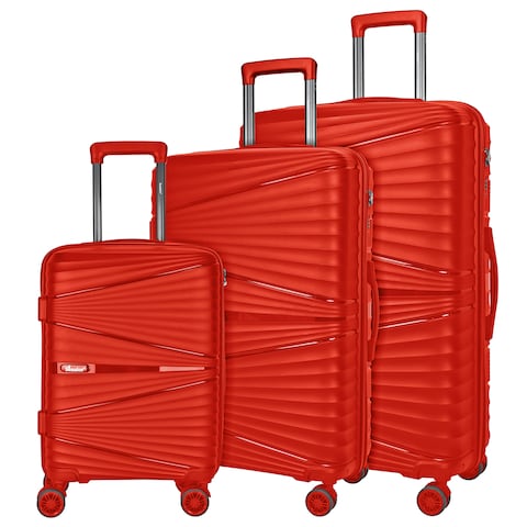 Buy Hard Case Trolley Luggage Set of For Unisex Polypropylene