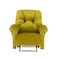 American Polo Velvet Rocking Recliner Chair - Gold - American Polo