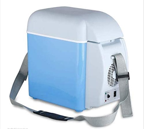 Generic Viqilany Portable 7.5L Mini Car Refrigerator Multi-Function Home Travel Vehicular Fridge Dual-Mode Cooler Warmer Temperature Control