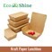 EcoShine   Medium Lunchbox without window - 100% Natural, Compostable, Ecofriendly, Safe &amp; Hygienic Kraft Paper (Pack of 25 boxes)