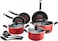 Tefal Super Cook Non-Stick With Thermo-Spot 12 Pcs Cooking Set, Red, Aluminium, B243Sc85