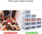 20 Pack Plastic Stackable Shoe Box Foldable Display Box Container