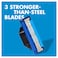 Gillette Mach 3 Turbo Razor Cartridge Blue 4 count