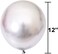 Erweicet 12Inch Chrome Metallic Silver Balloons For Party 50 Pcs Thick Latex Balloons For Party Decorations (Silver)