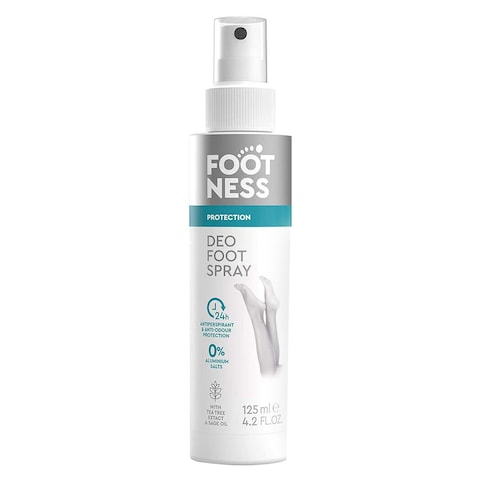 Buy Footness Deo Foot Spray Clear 125ml in UAE