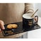 ZK Elegant tea custom marble gold line, porcelain coffee cup with sandwich biscuit holder