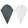 Hair Towel Wrap Dark Grey White