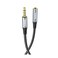 Hoco Digital Audio Extension AUX Cable 1 Meter - Grey - UPA20