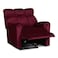 In House Velvet Rocking Recliner Chair - Burgundy - AB011