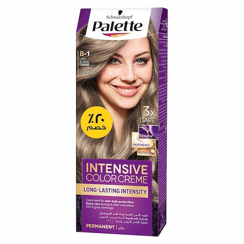 Schwarzkopf Palette Intensive Hair Color Cream - 8-1 Light Blond Cendre