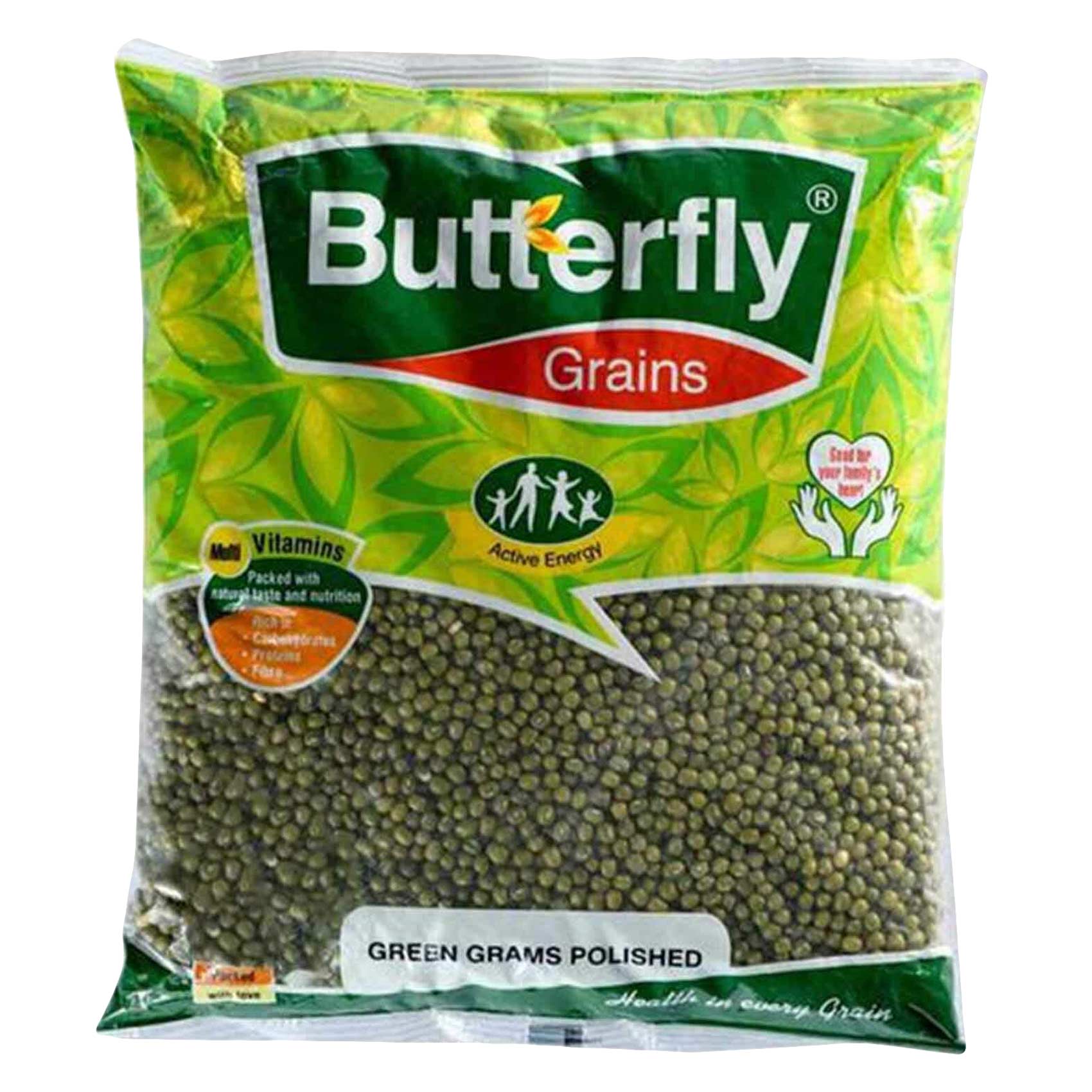 Butterfly Grains Polished Green Grams 500g