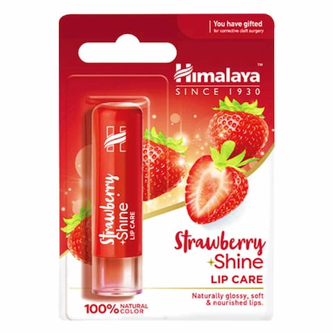 Himalaya Herbals Strawberry Shine Lip Care Red 4.5g