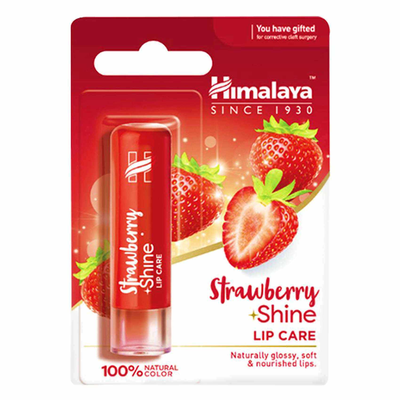 Himalaya Herbals Strawberry Shine Lip Care Red 4.5g