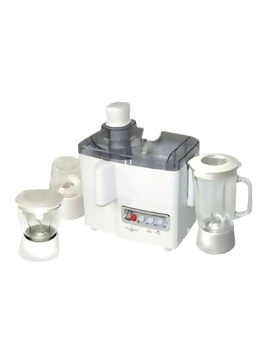 دي ال سي عصارة 4 في 1، سعة 1 لتر، ابيض/ شفاف (DLC-39016)