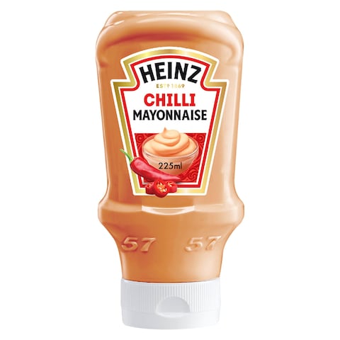 Buy Heinz Mayonnaise Chilli Top Down Squeezy Bottle 225ml in UAE