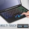 Touch Case With Keyboard For Samsung Galaxy Tab A9 Plus 11&quot;, 2023, Multi-Touch Trackpad -Detachable Wireless-Pen Holder Tablet Keyboard Case For Samsung Tab A9+ Black
