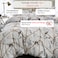 Luna Home Single size 4 pieces, without filler, marble design.