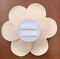 3D Foam Flower Wall D&eacute;cor Beige Color 26x26cm